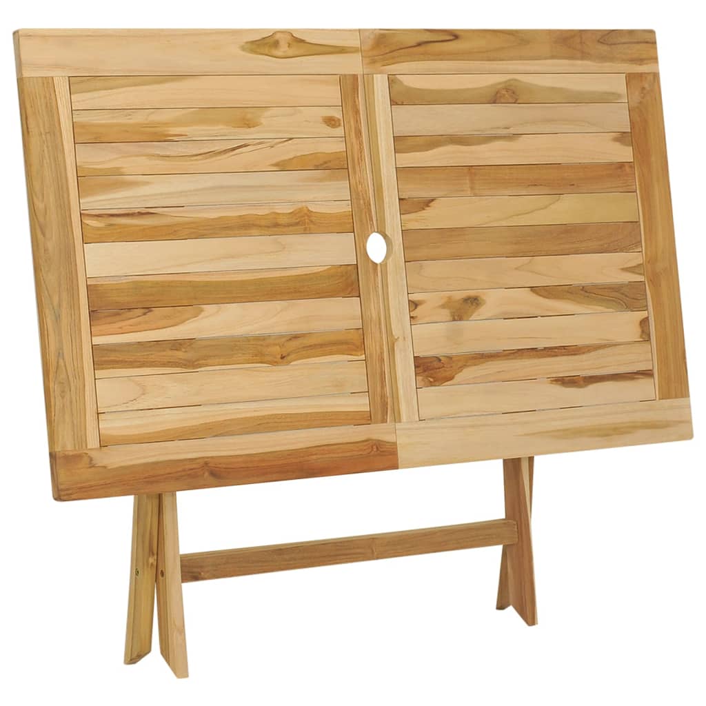 Ensemble à manger d'extérieur 5pcs Bois solide de teck - XIOS