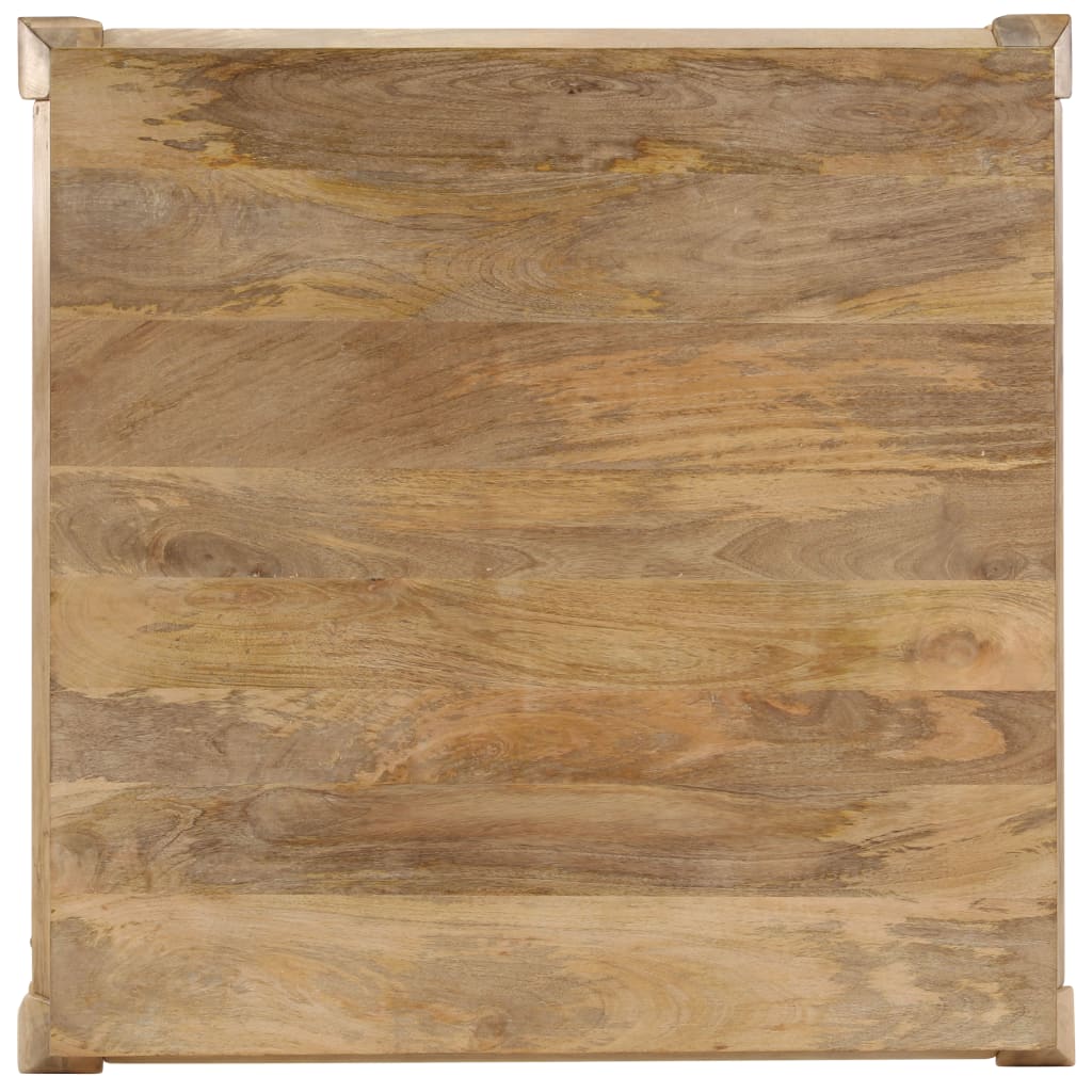 Table basse 80x80x40 cm Bois de manguier massif - XIOS