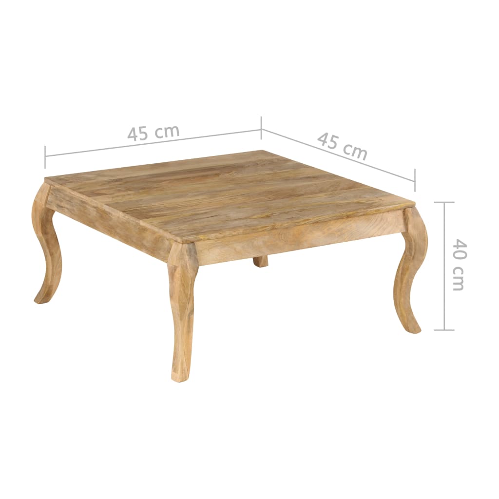 Table d'appoint 45x45x40 cm Bois de manguier massif - XIOS
