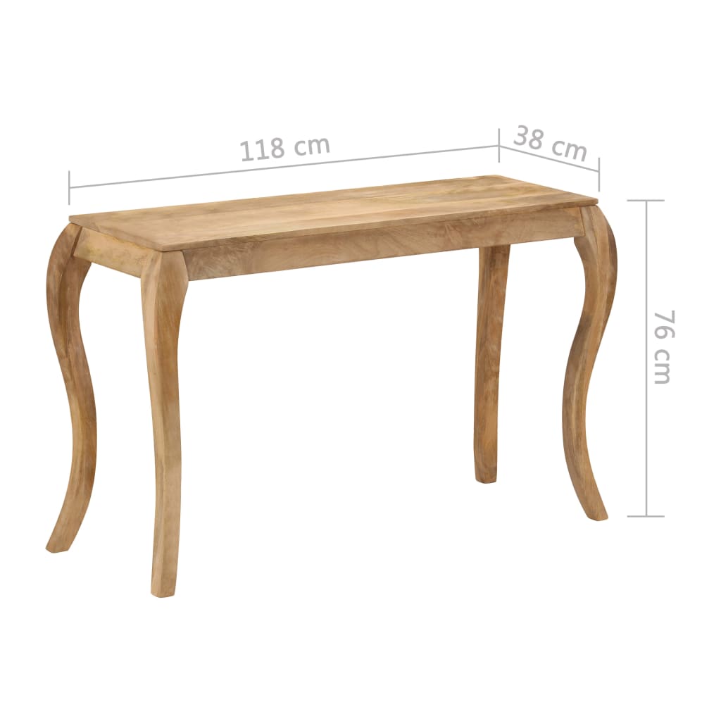 Table console 118x38x76 cm Bois de manguier massif - XIOS