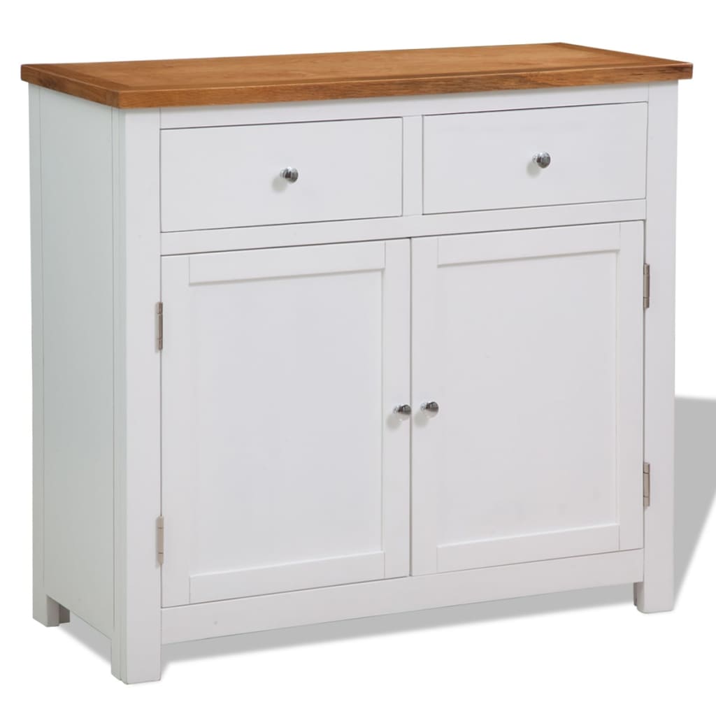Buffet 90x33,5x83 cm Bois de chêne massif - XIOS