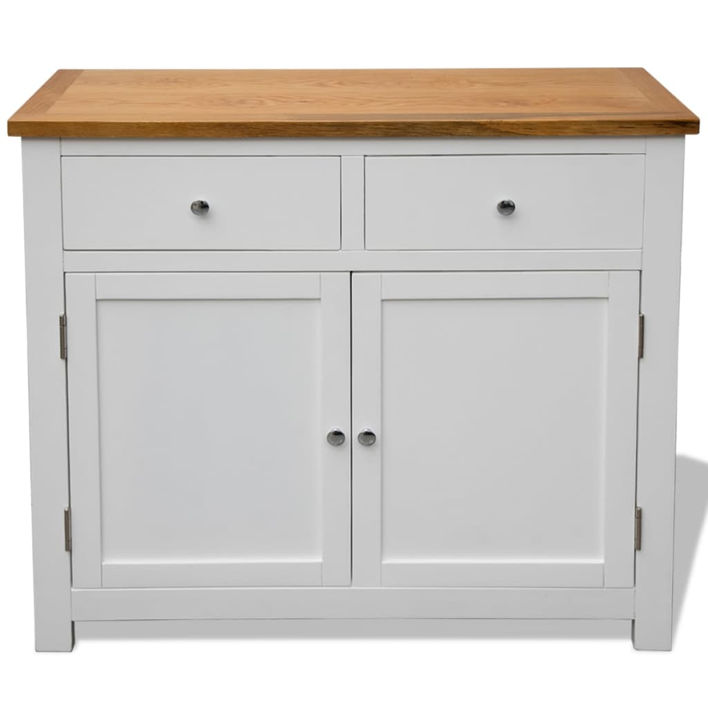 Buffet 90x33,5x83 cm Bois de chêne massif - XIOS