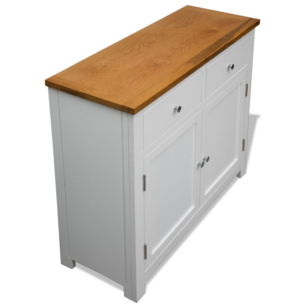 Buffet 90x33,5x83 cm Bois de chêne massif - XIOS