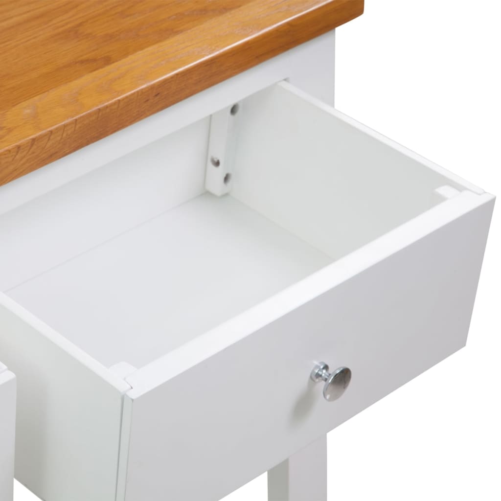 Table console 83 x 30 x 73 cm Bois de chêne massif - XIOS