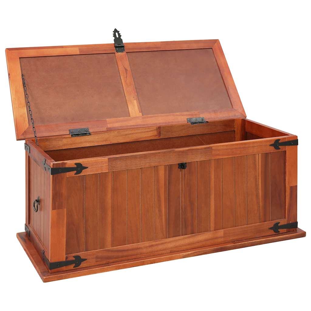 Coffre de rangement 90x45x40 cm Bois d'acacia solide - XIOS
