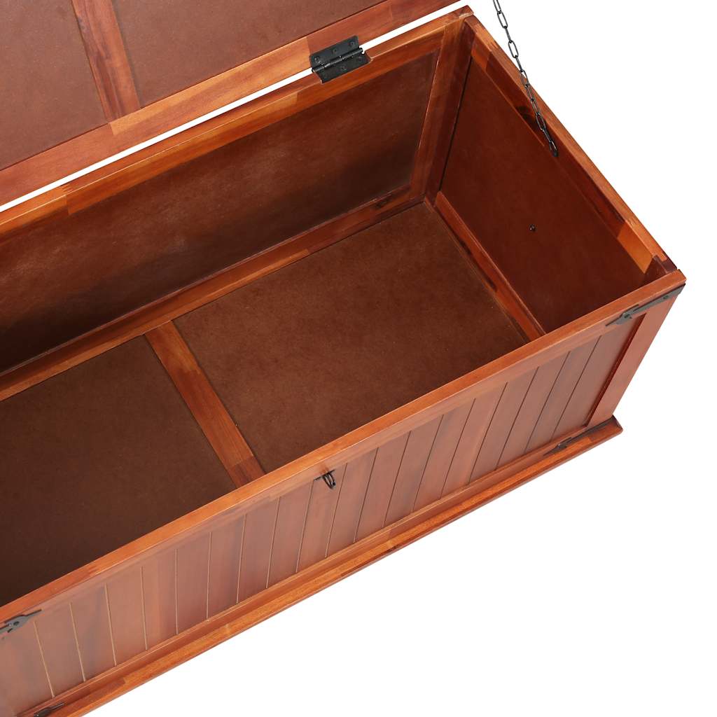 Coffre de rangement 90x45x40 cm Bois d'acacia solide - XIOS
