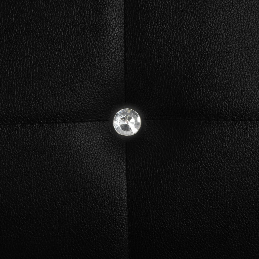 Chaises à manger lot de 6 noir similicuir - XIOS