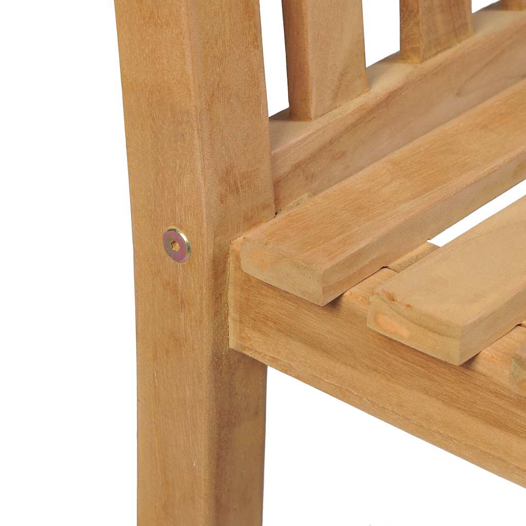 Ensemble à manger d'extérieur 5pcs Bois solide de teck