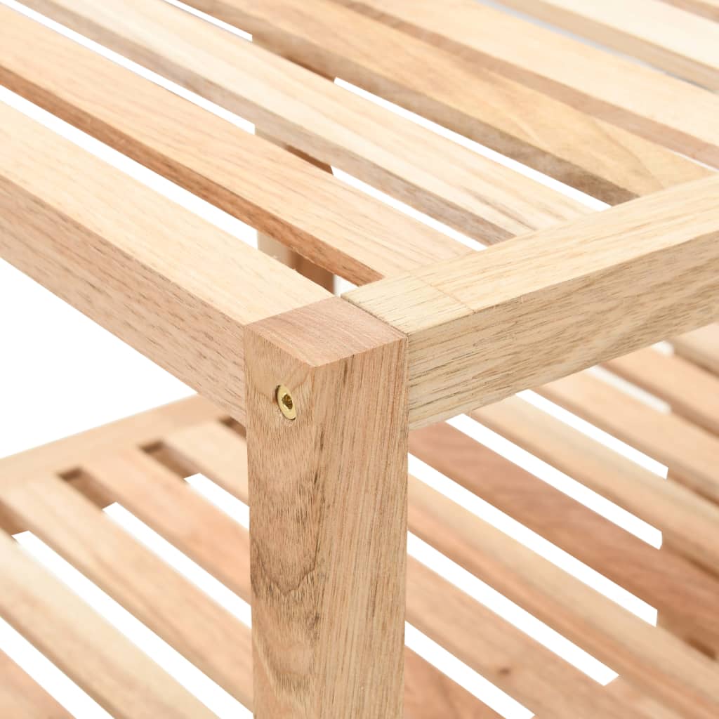 Étagère de salle de bain Bois de noyer massif 100x40x65 cm - XIOS