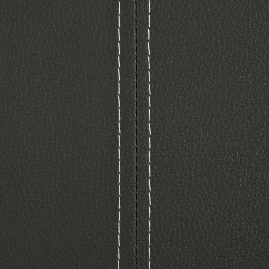 Chaises à manger cantilever lot de 6 gris similicuir - XIOS