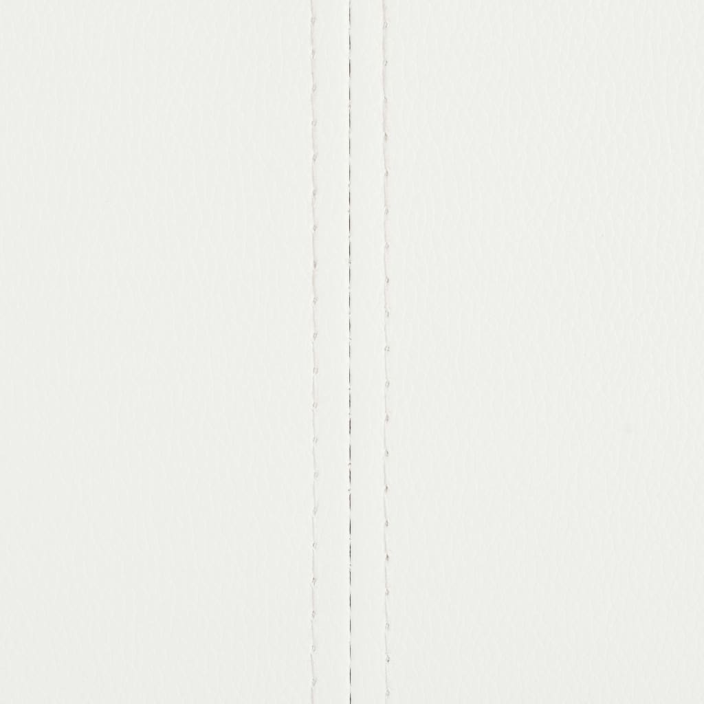 Chaises à manger cantilever lot de 6 blanc similicuir - XIOS