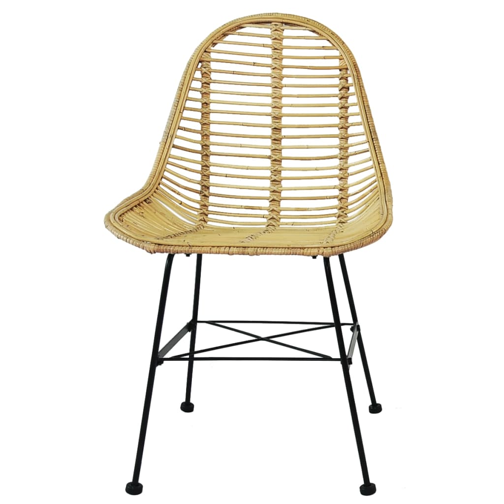 Chaises à manger lot de 6 rotin naturel - XIOS
