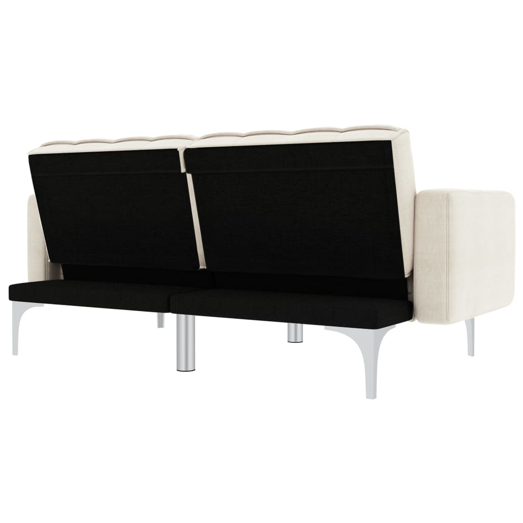 Canapé-lit crème tissu - XIOS