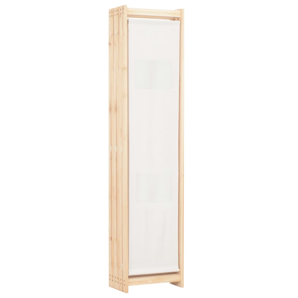 Cloison de séparation 6 panneaux Crème 240 x 170 x 4 cm Tissu - XIOS