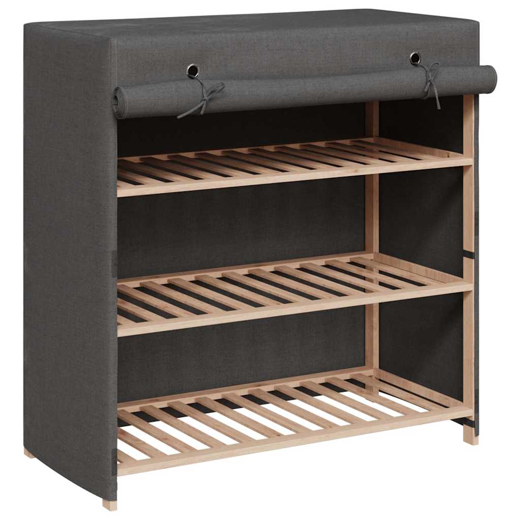 Armoire à chaussures avec housse Gris 79x40x80 cm Tissu - XIOS