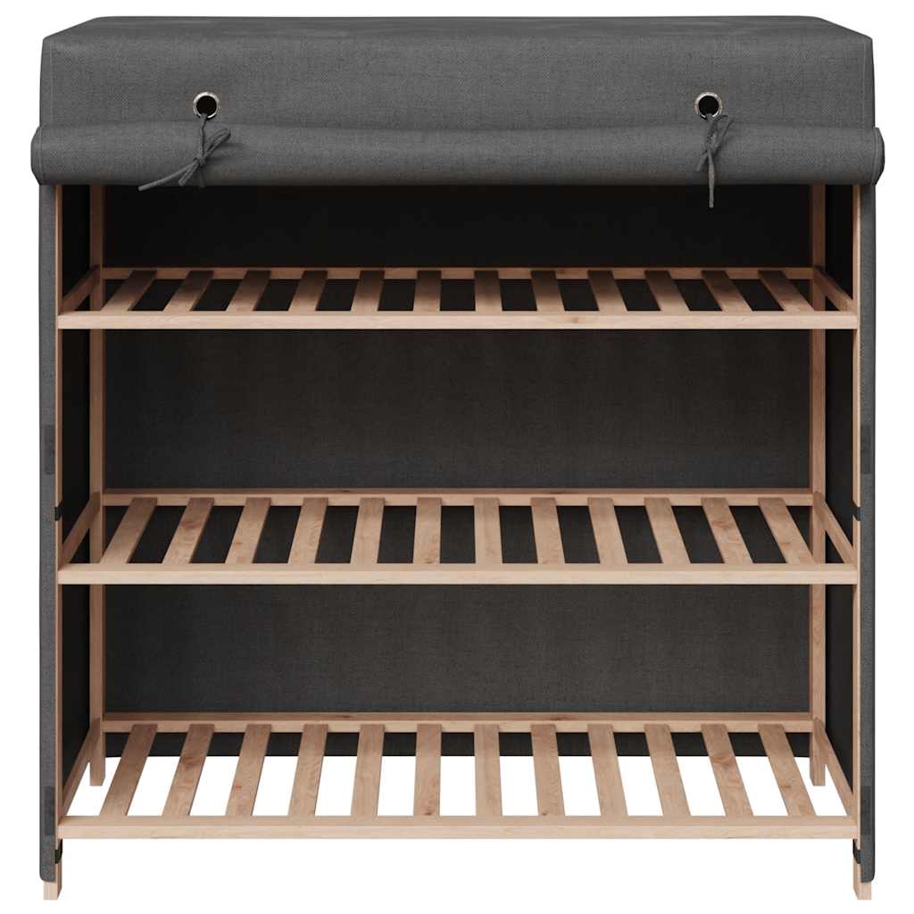 Armoire à chaussures avec housse Gris 79x40x80 cm Tissu - XIOS