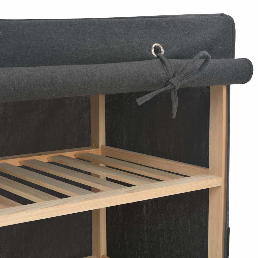 Armoire à chaussures avec housse Gris 79x40x80 cm Tissu - XIOS