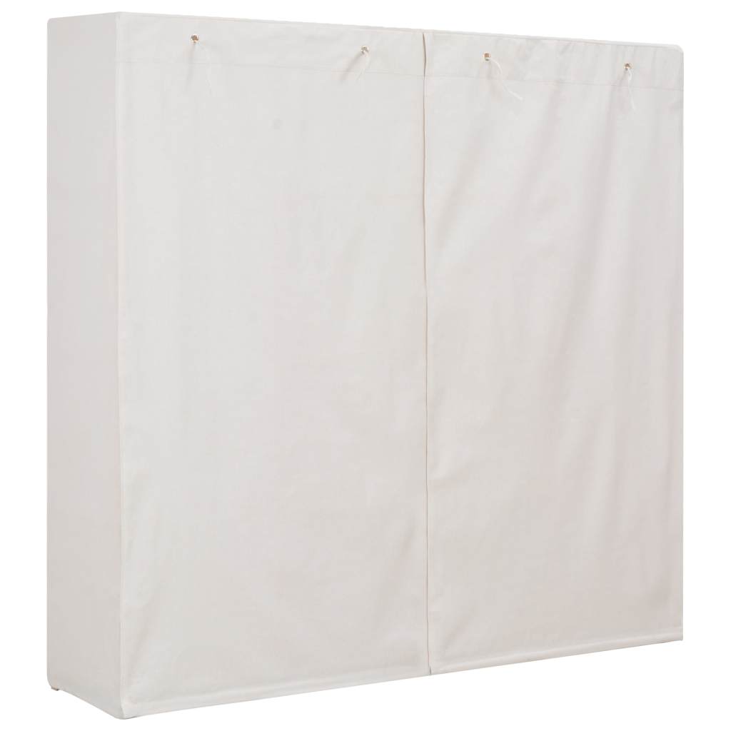 Garde-robe Blanc 173x40x170 cm Tissu
