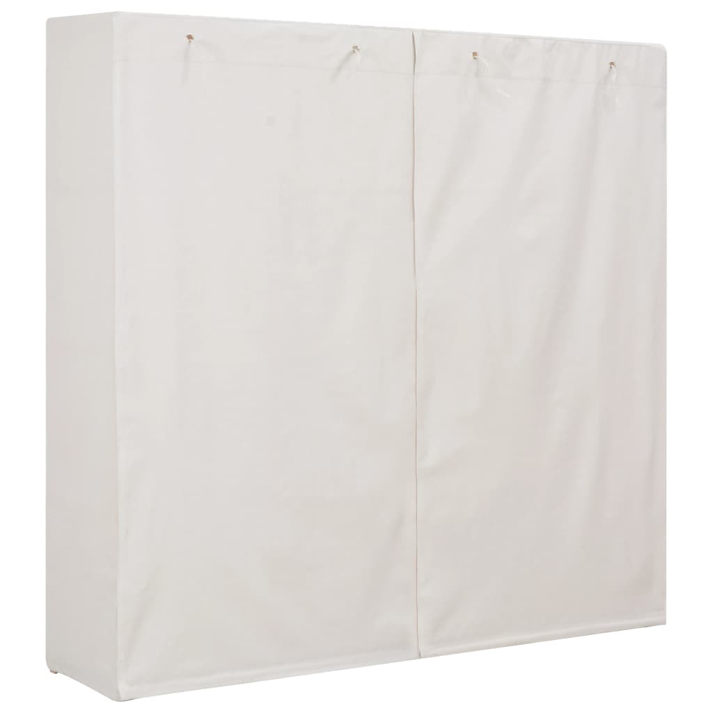 Garde-robe Blanc 173x40x170 cm Tissu - XIOS