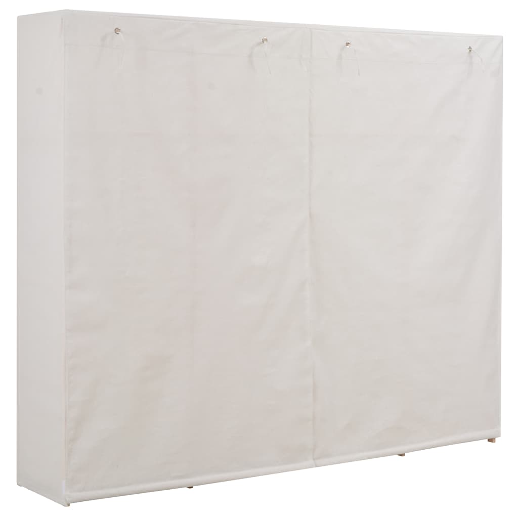 Garde-robe Blanc 200 x 40 x 170 cm Tissu - XIOS