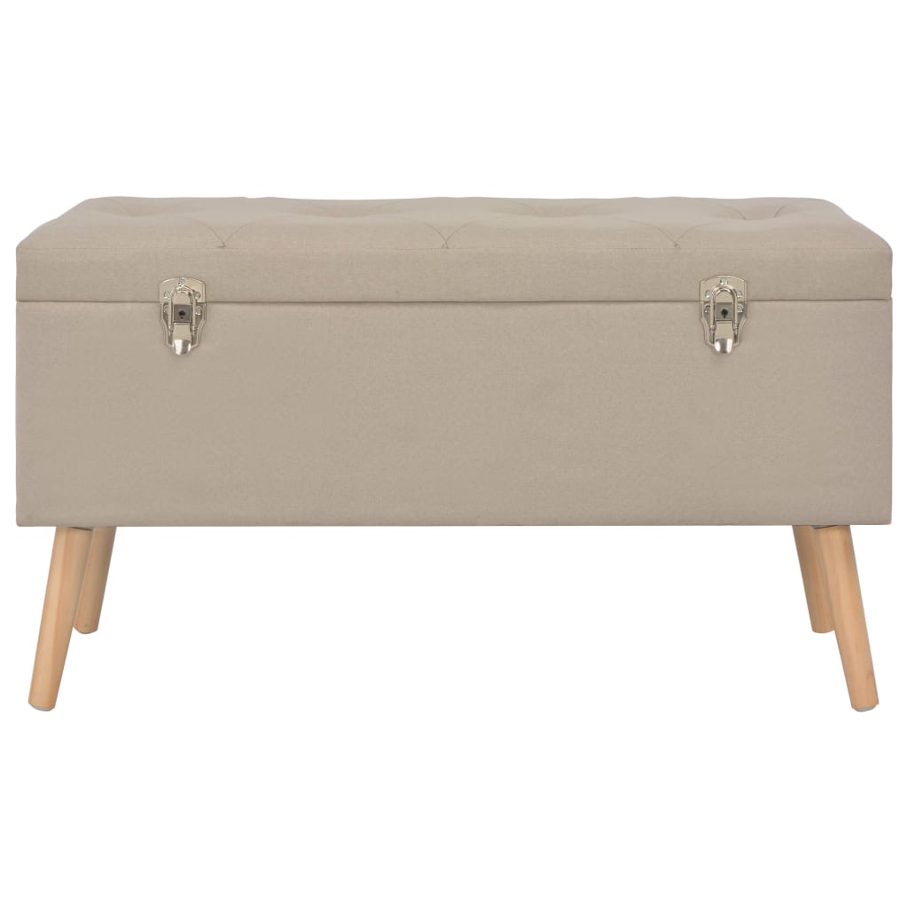 Tabourets de rangement lot de 3 Beige Tissu - XIOS