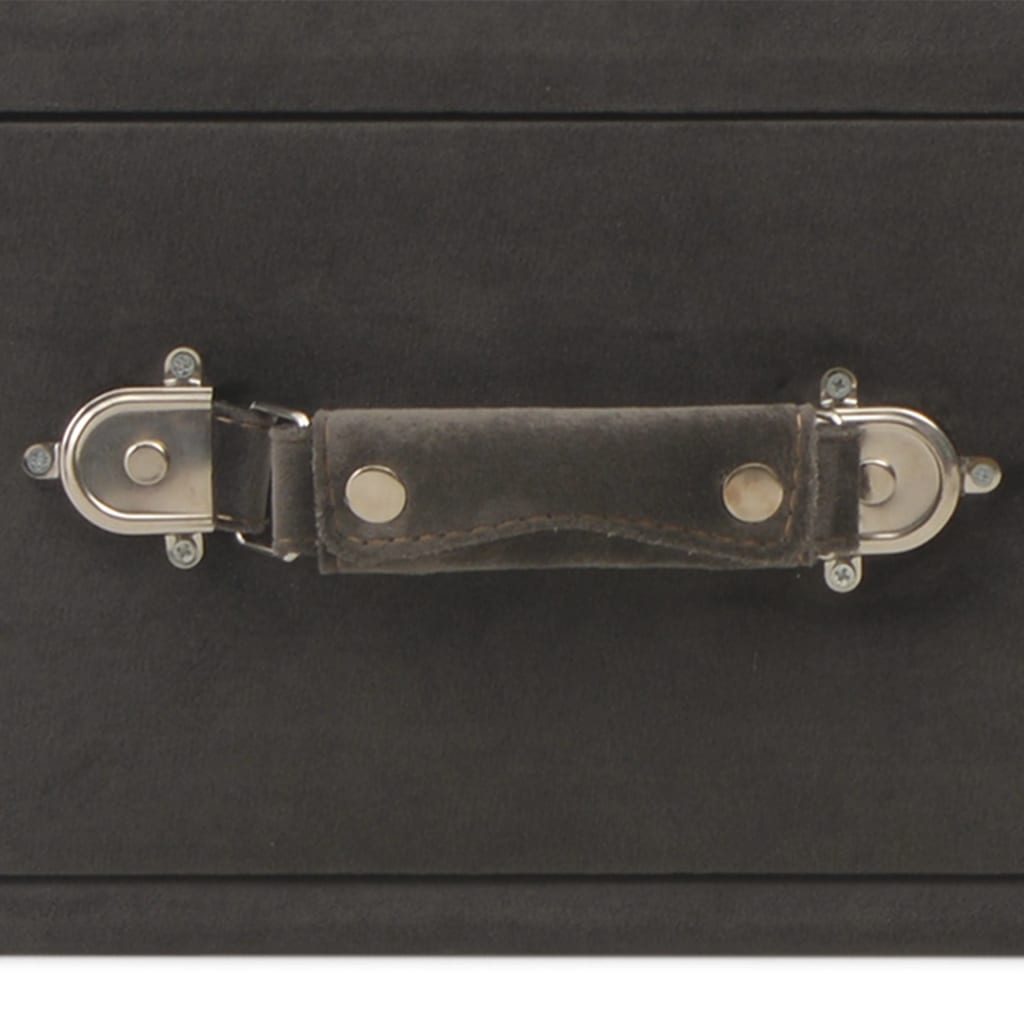 Table basse Gris 80x40x46 cm Velours - XIOS