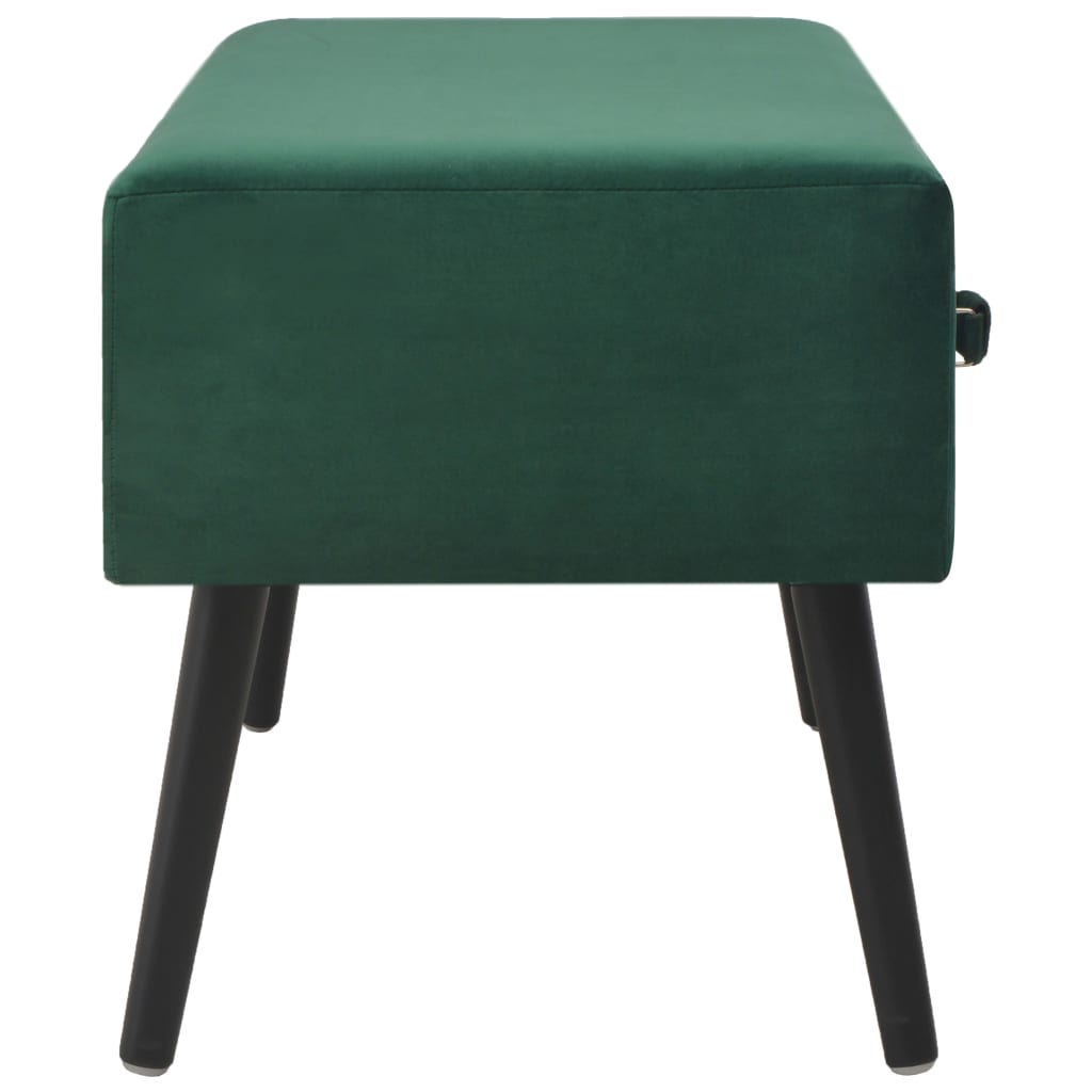 Table basse Vert 80x40x46 cm Velours - XIOS