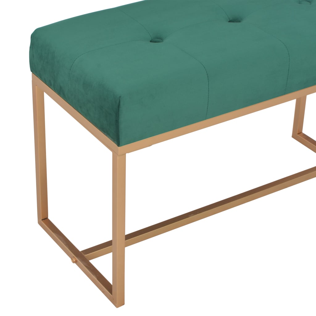 Banc 80 cm Vert Velours - XIOS