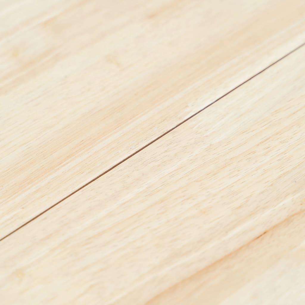Table à manger Blanc et marron 106 cm Bois d'hévéa massif - XIOS
