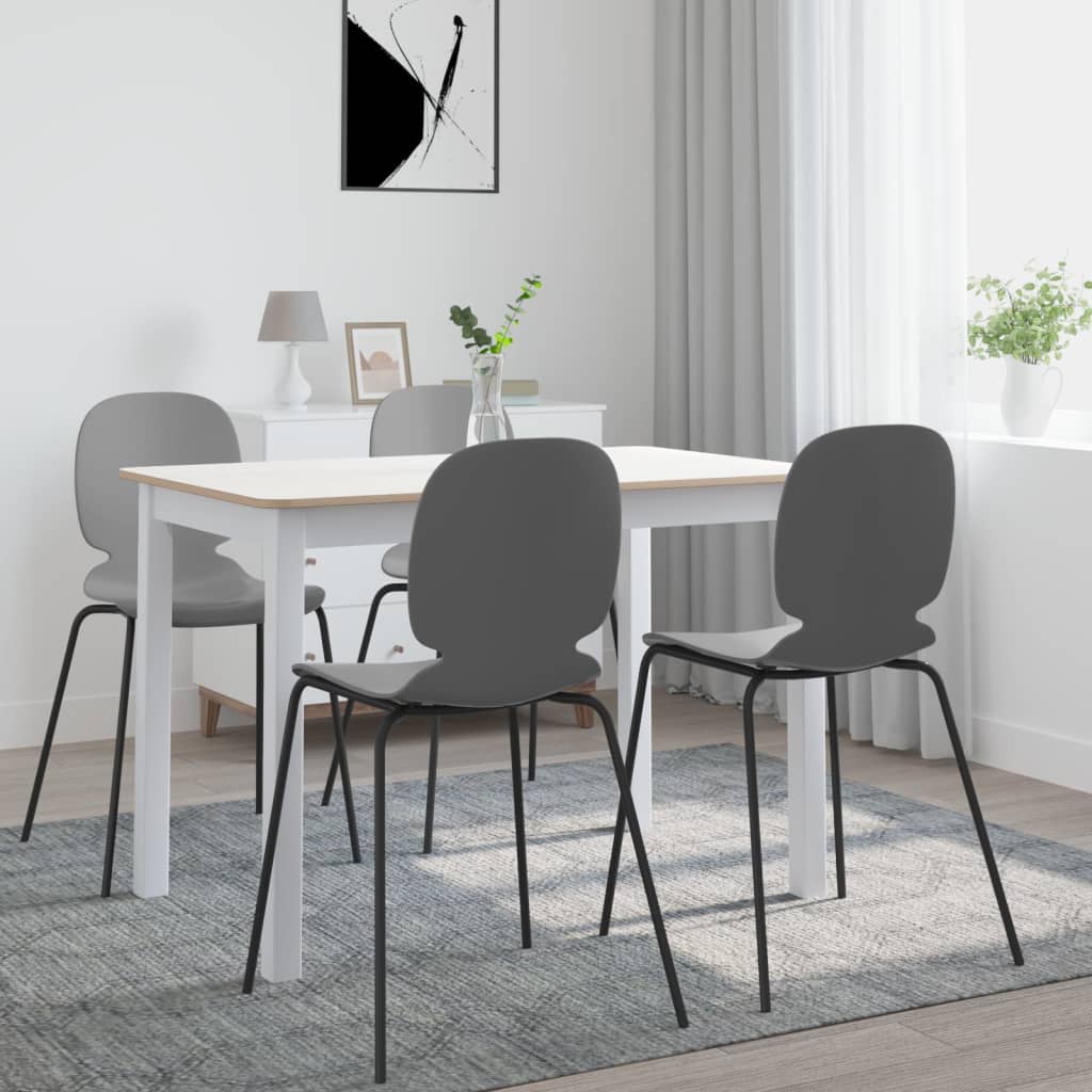 Table à manger Blanc et marron 114x71x75 cm Bois d'hévéa massif - XIOS