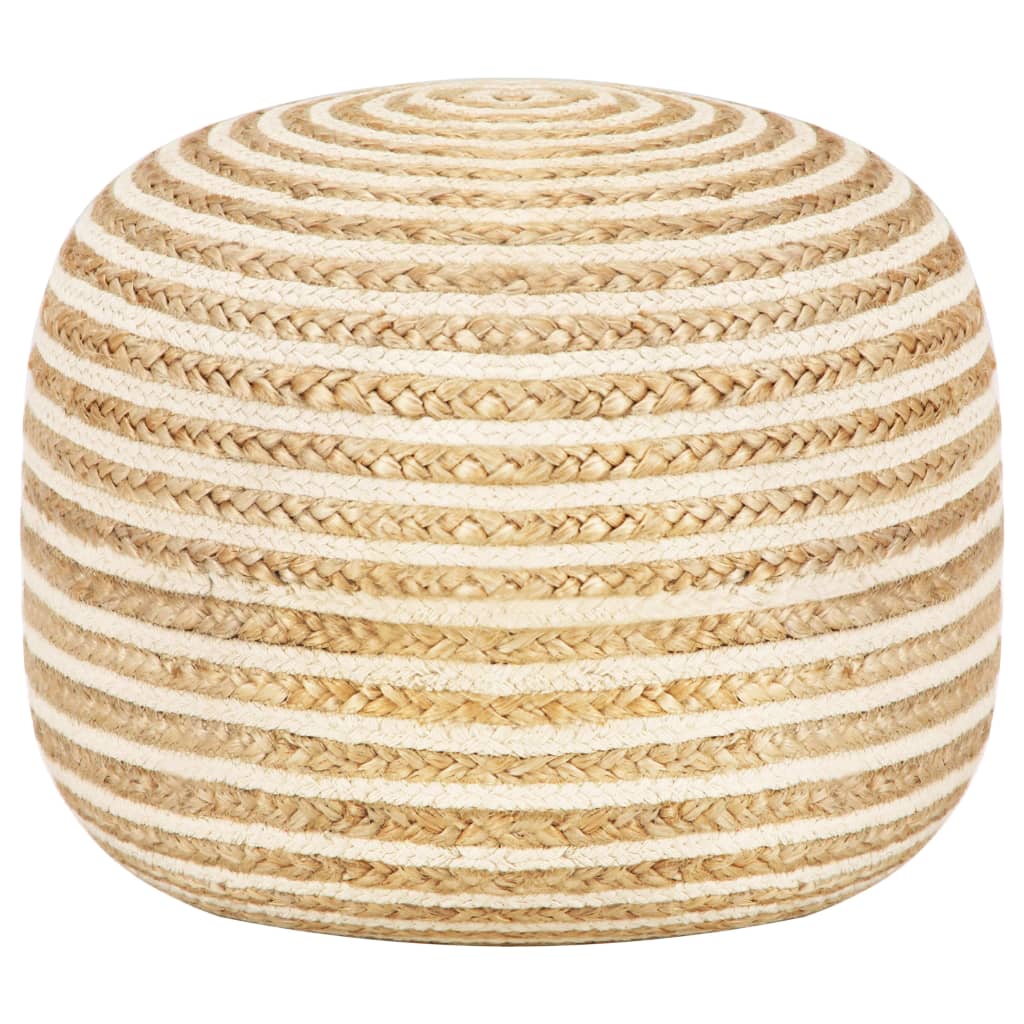 Pouf fait à la main 45x30 cm Jute - XIOS