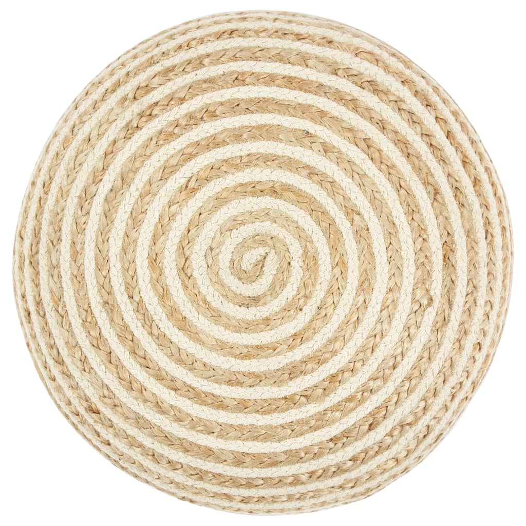 Pouf fait à la main 45x30 cm Jute - XIOS