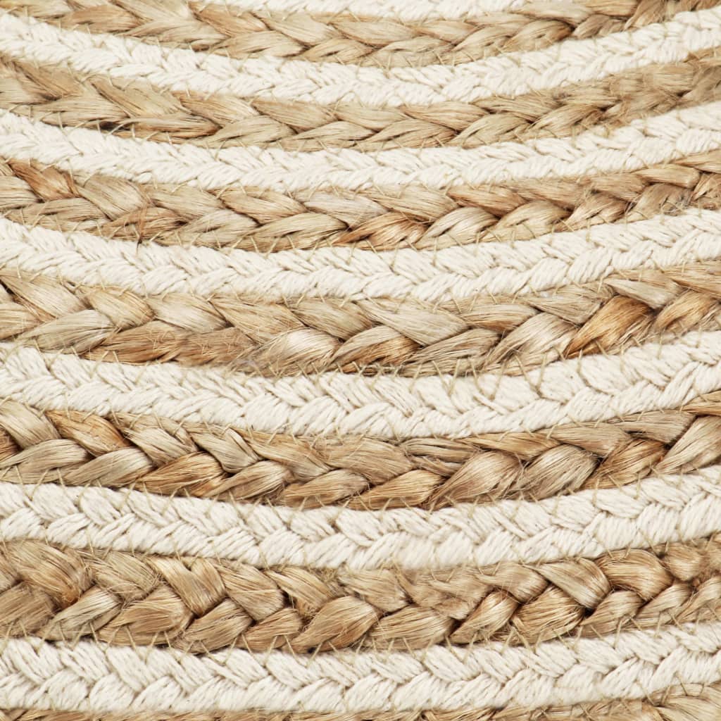 Pouf fait à la main 45x30 cm Jute - XIOS
