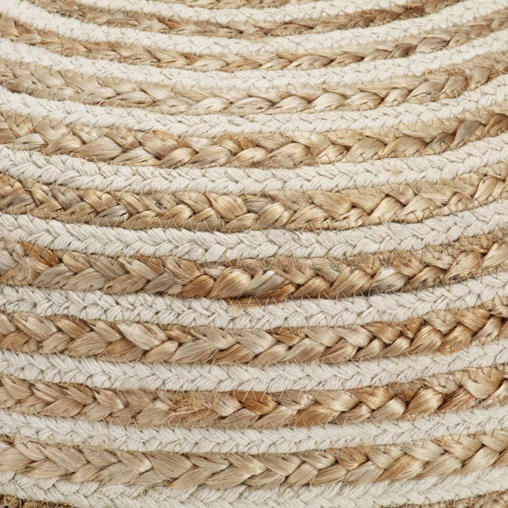 Pouf fait à la main 40 x 45 cm Jute - XIOS