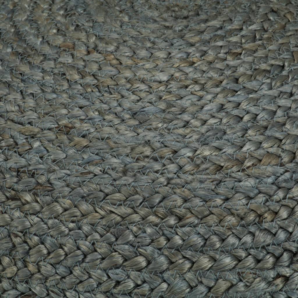 Pouf fait à la main Vert olive 45 x 30 cm Jute - XIOS
