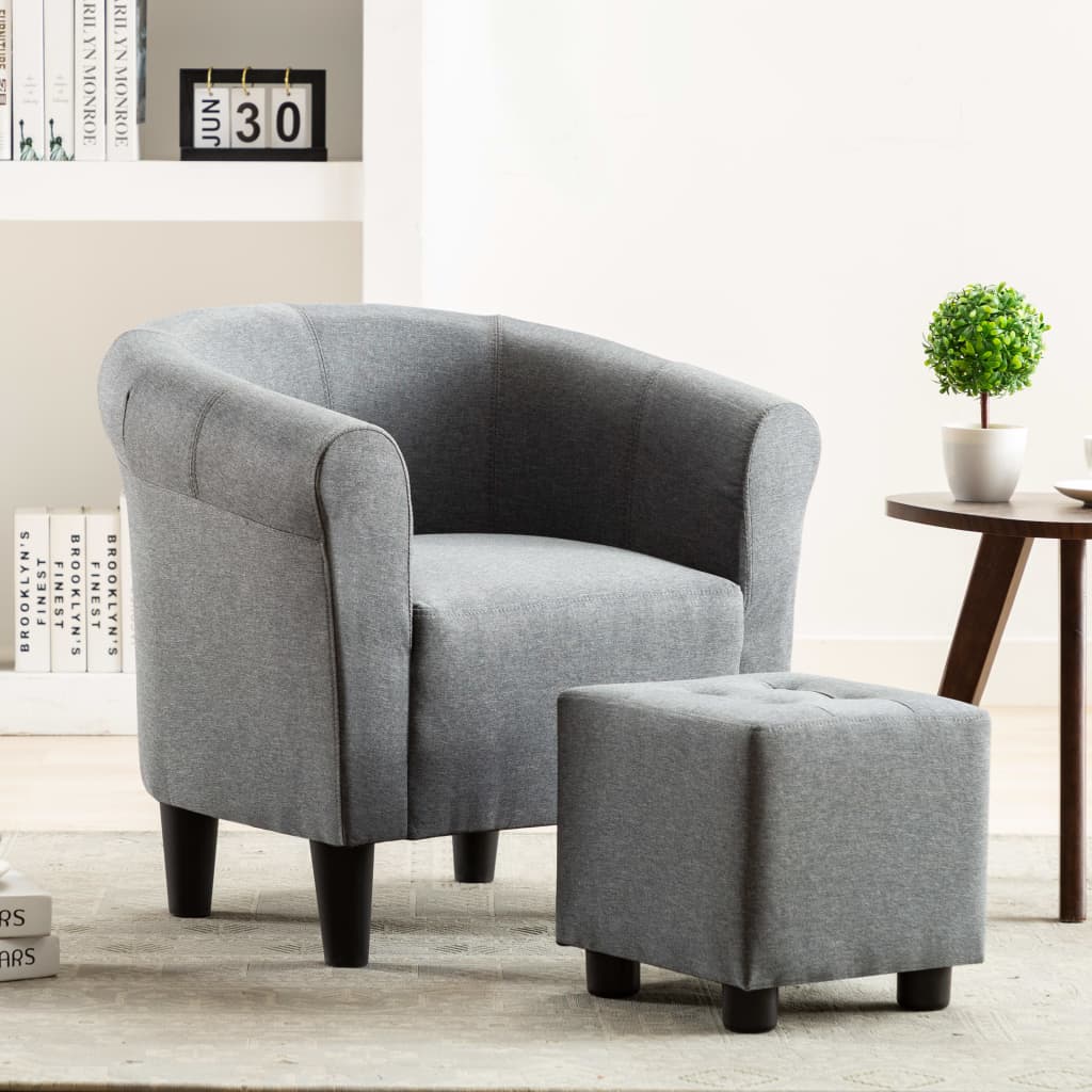 Fauteuil Gris foncé Tissu - XIOS