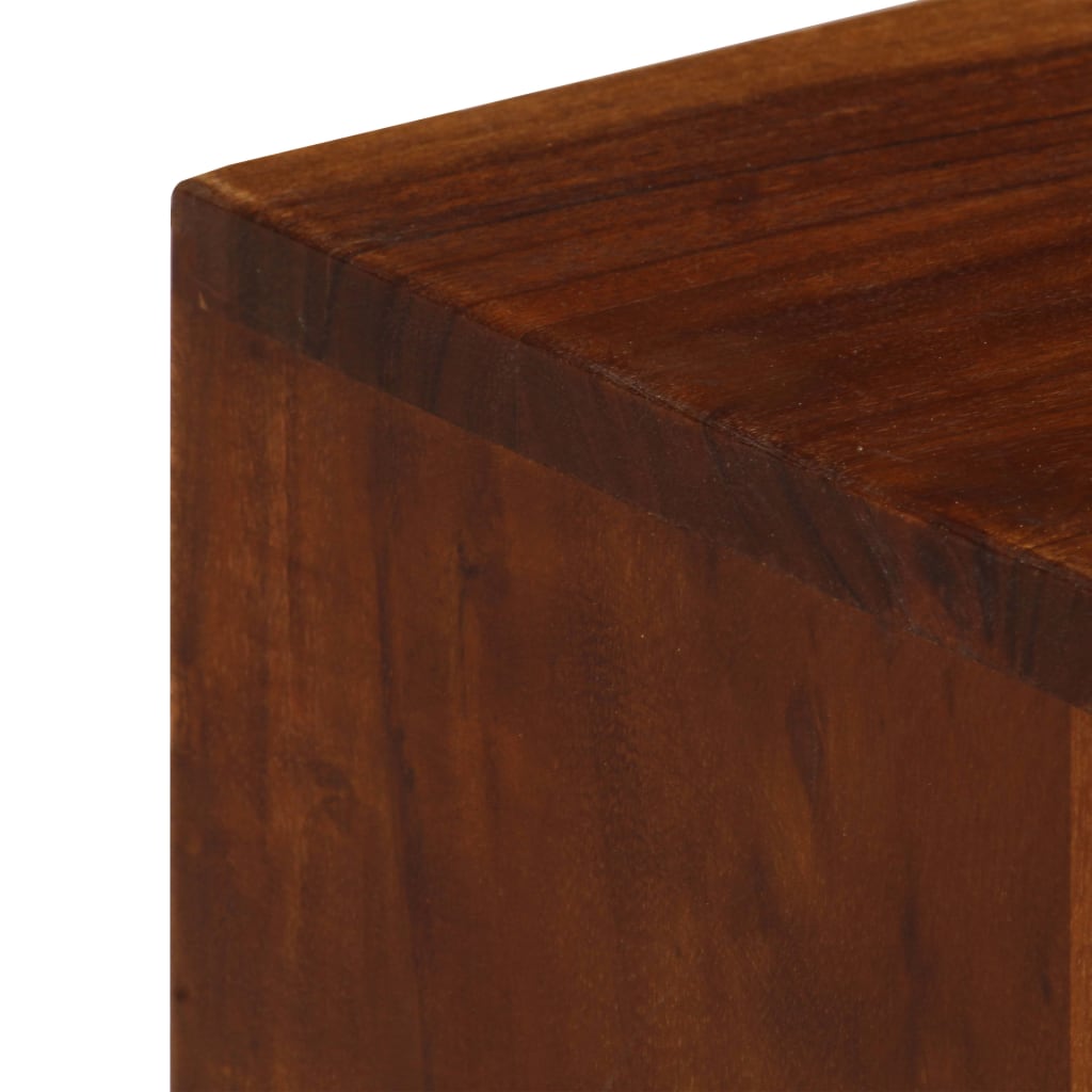 Meuble TV avec 3 tiroirs 110x35x50 cm Bois d'acacia solide - XIOS