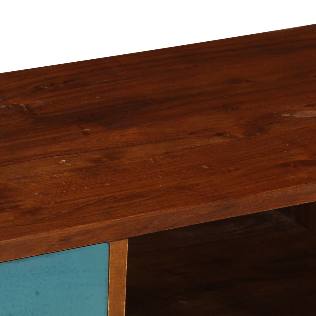 Meuble TV avec 3 tiroirs 110x35x50 cm Bois d'acacia solide - XIOS