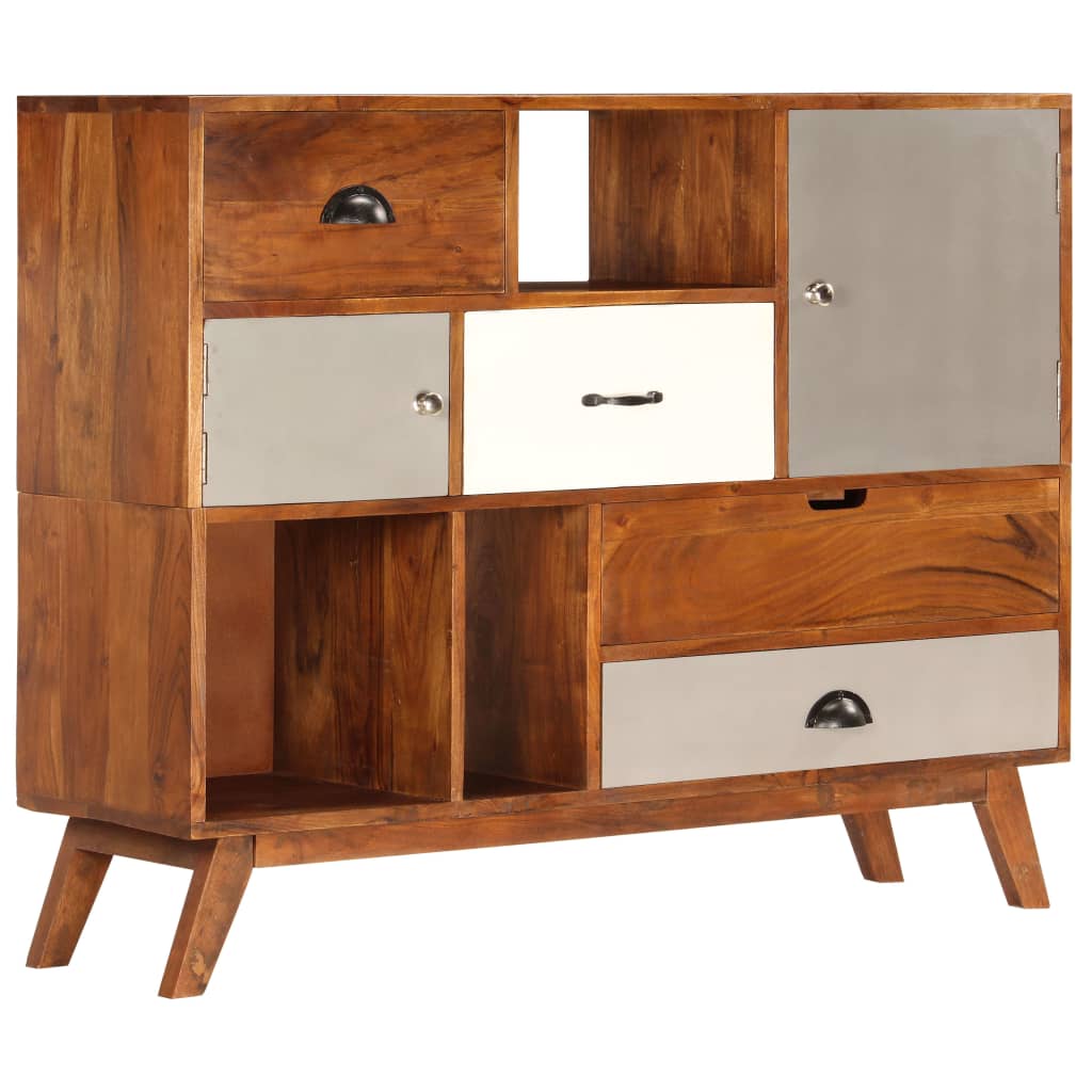 Buffet 115x35x86 cm Bois solide d'acacia - XIOS