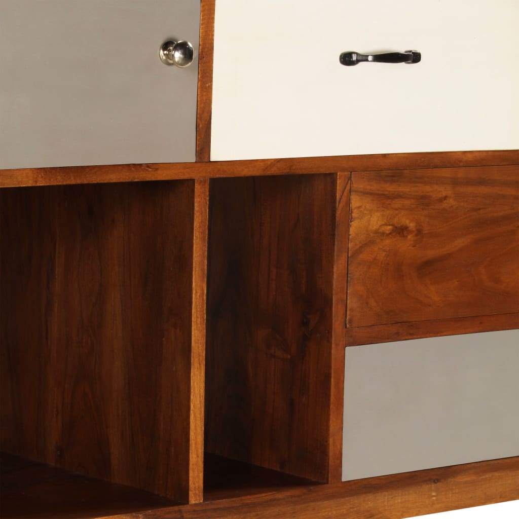 Buffet 115x35x86 cm Bois solide d'acacia - XIOS