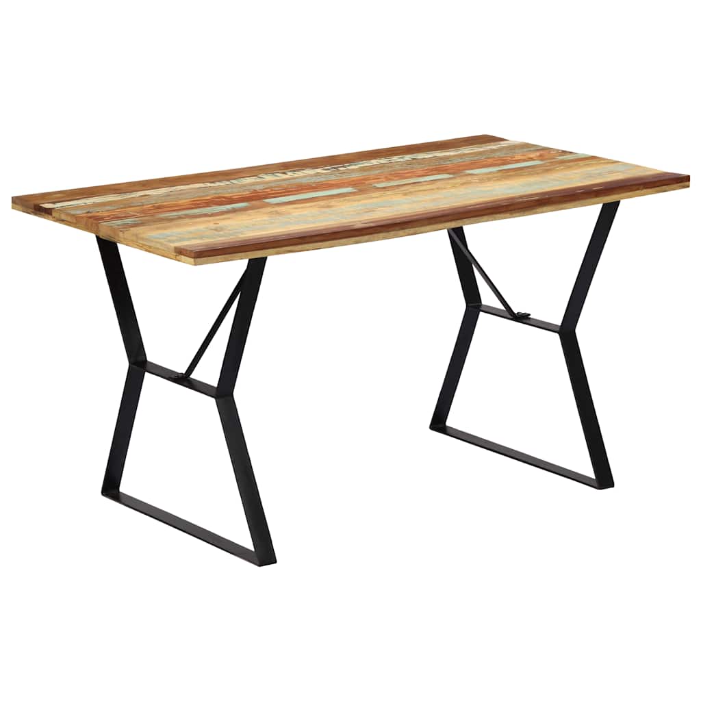 Table à manger 140x80x76 cm Bois de récupération massif - XIOS