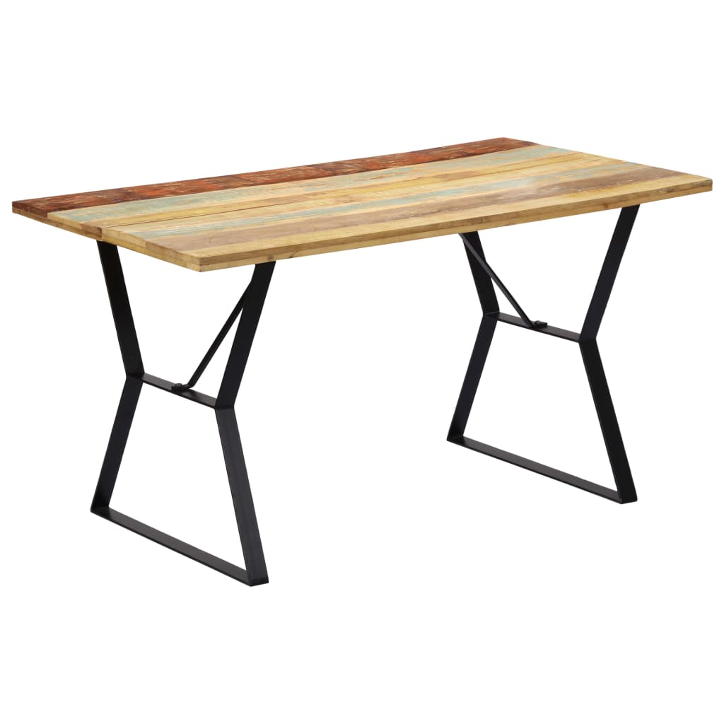 Table à manger 140x80x76 cm Bois de récupération massif - XIOS