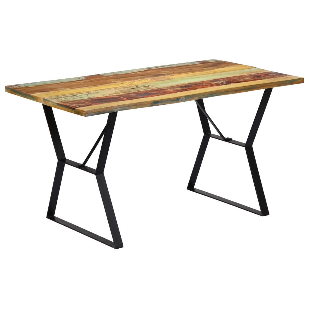 Table à manger 140x80x76 cm Bois de récupération massif - XIOS