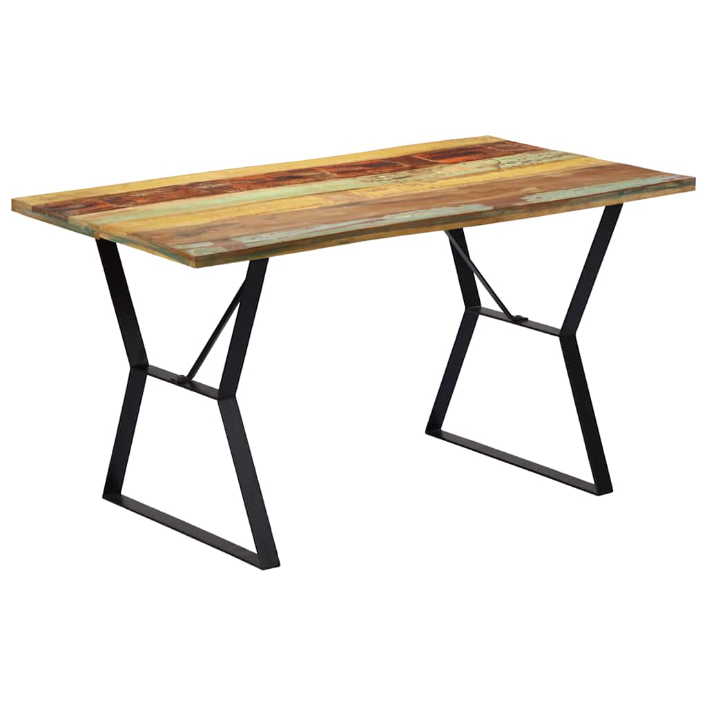 Table à manger 140x80x76 cm Bois de récupération massif - XIOS