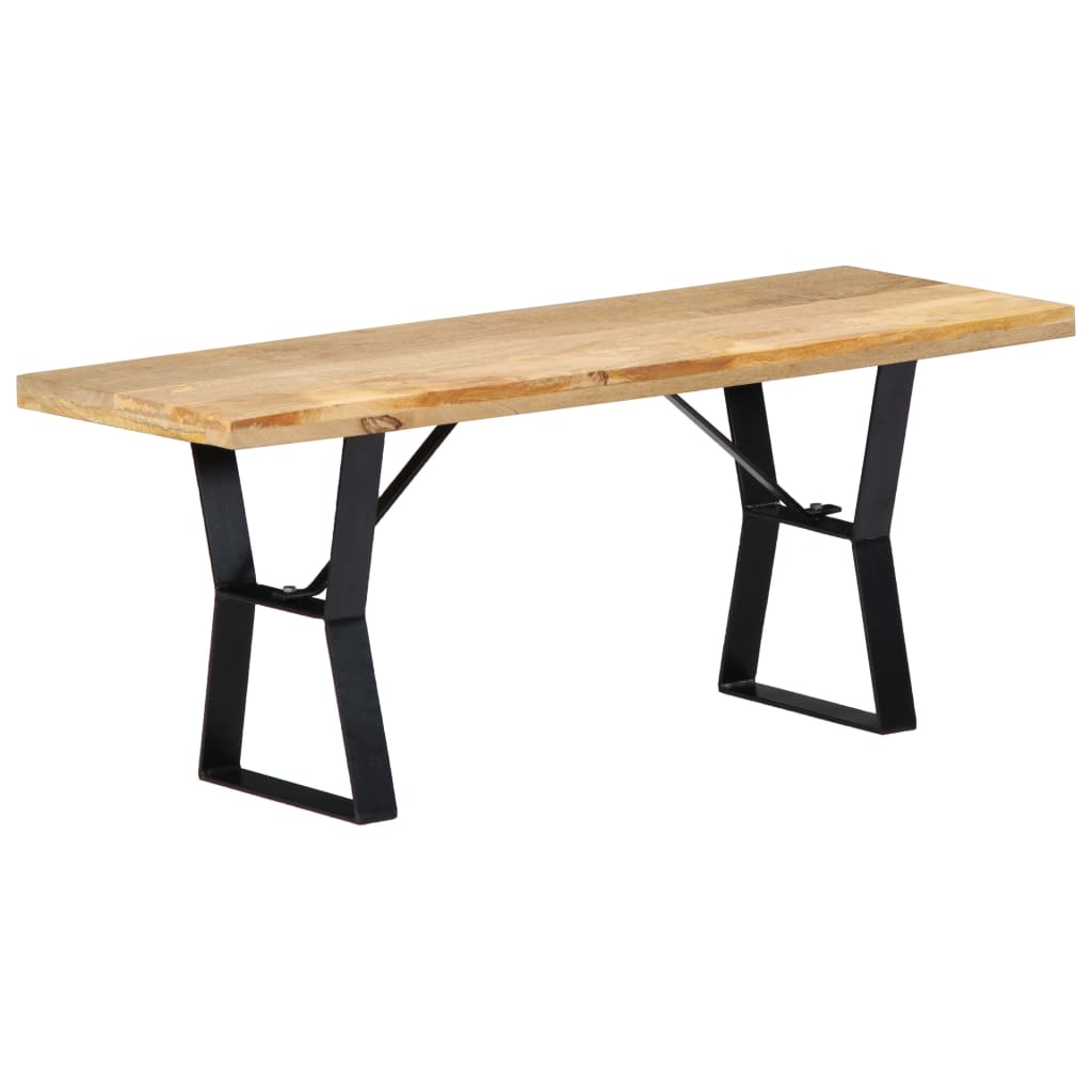 Banc 110 cm Bois de manguier massif