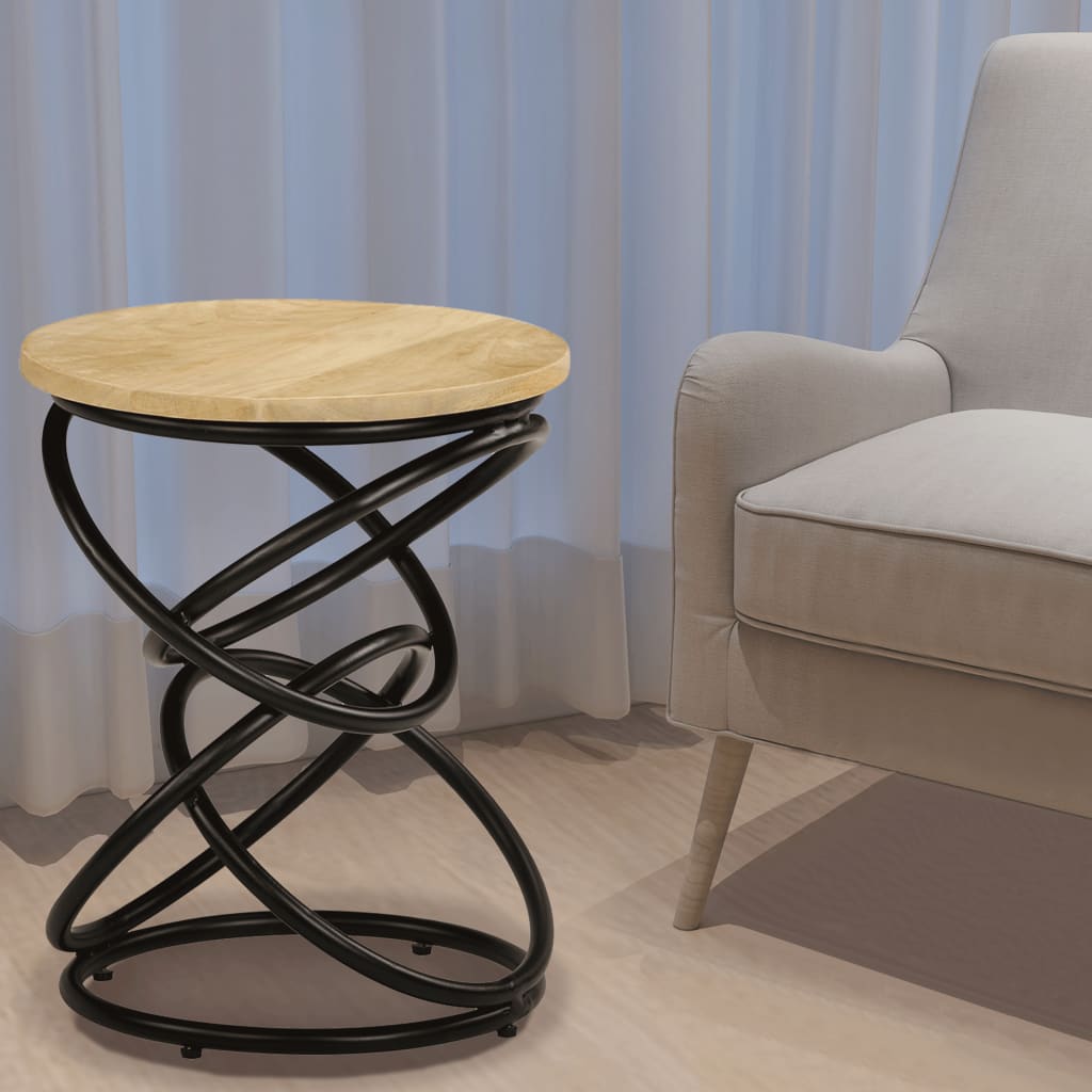 Table d'appoint Bois de manguier solide 40x50 cm - XIOS
