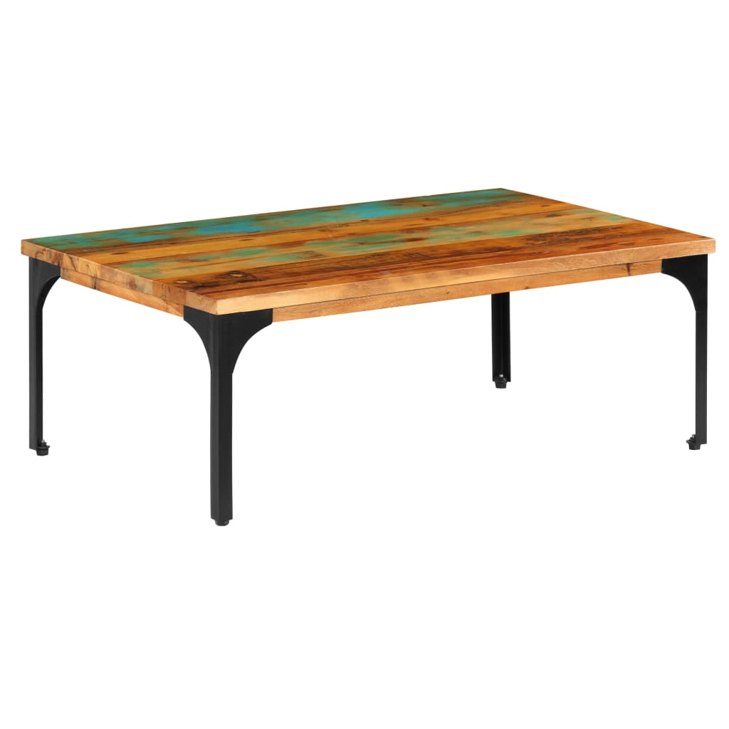 Table basse 100x60x35 cm Bois de récupération solide - XIOS