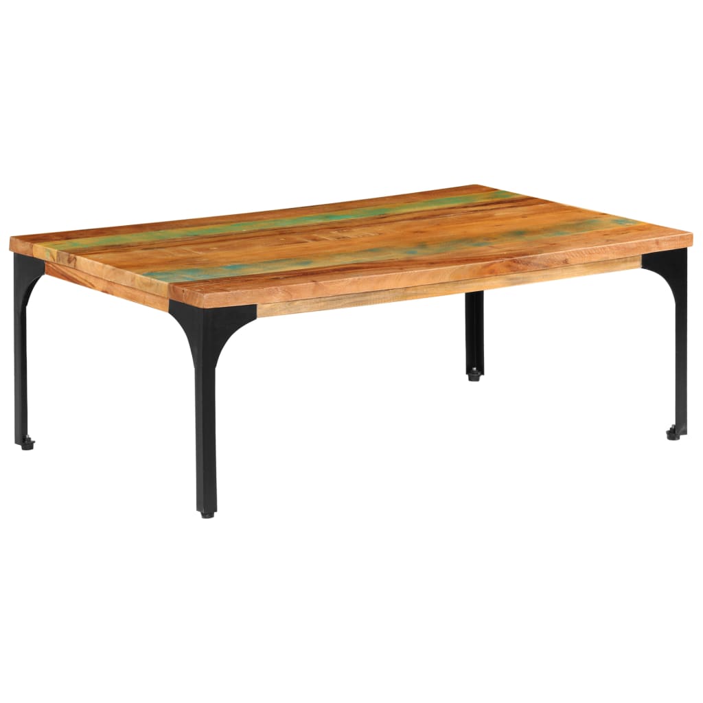 Table basse 100x60x35 cm Bois de récupération solide - XIOS
