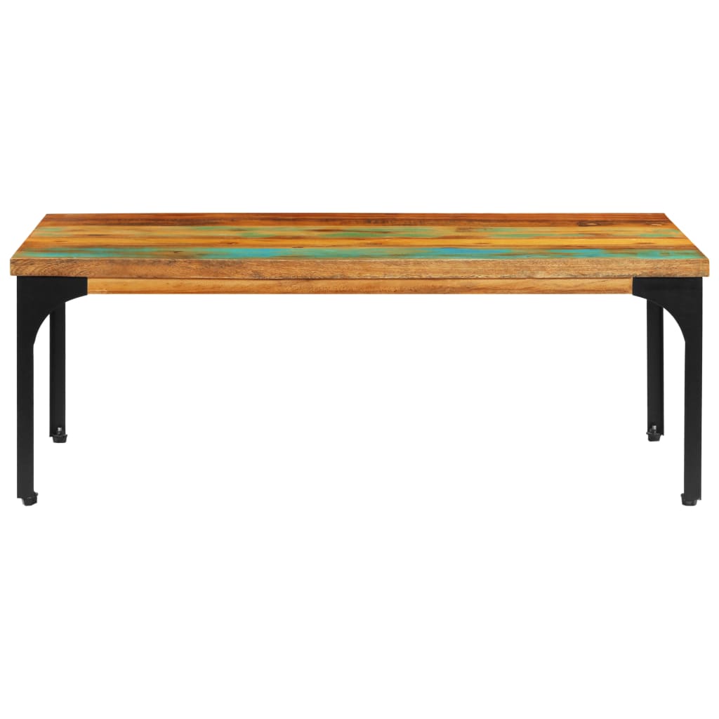 Table basse 100x60x35 cm Bois de récupération solide - XIOS