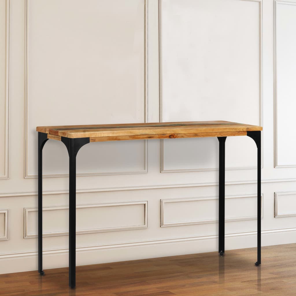 Table console 120 x 35 x 76 cm Bois de récupération massif - XIOS
